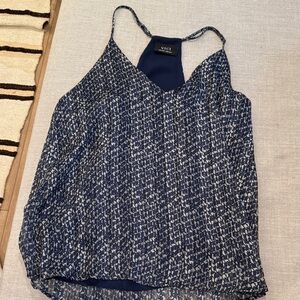 Vici Blue and White Patterned Camisole